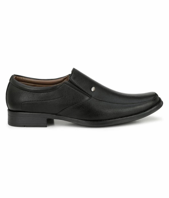 Sir Corbett Slip On Non-Leather Black Formal Shoes - None