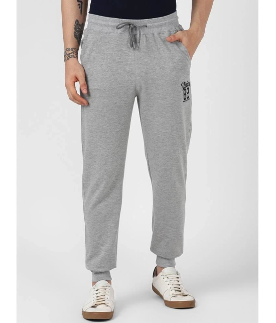 UrbanMark Men Regular Fit Solid Jogger-Grey Melange - None