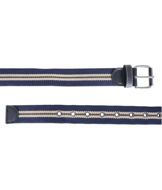 Zacharias - Blue Canvas Mens Casual Belt ( Pack of 1 ) - None