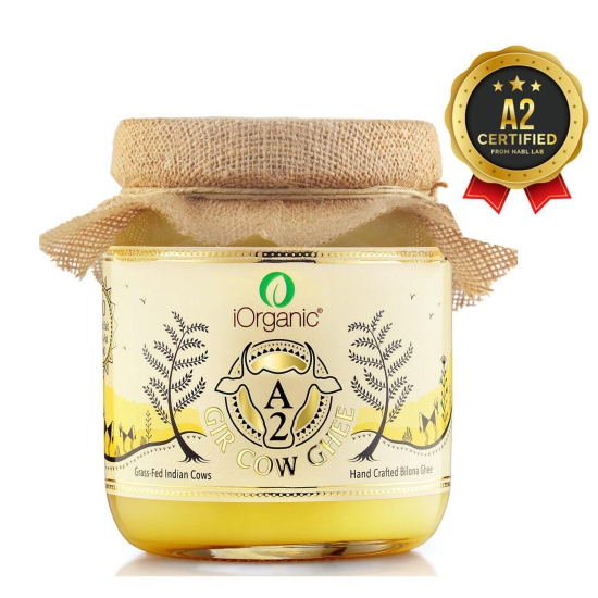 A2 Gir Cow Ghee, Gold Standard Cultured Ghee (500 ml)-500 ml (Glass Jar)