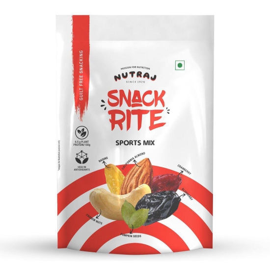 Nutraj Snackrite Berry Medley with Himalayan Pink Salt, Sports Mix, Cranberry Trio, Almond R&S, Cashew R&S & Nuts and Dry Fruits Mix - Combo