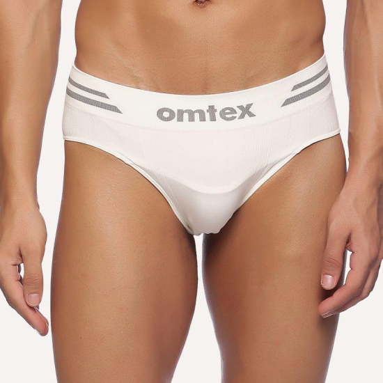 Omtex - White Nylon Mens Briefs ( Pack of 1 ) - None