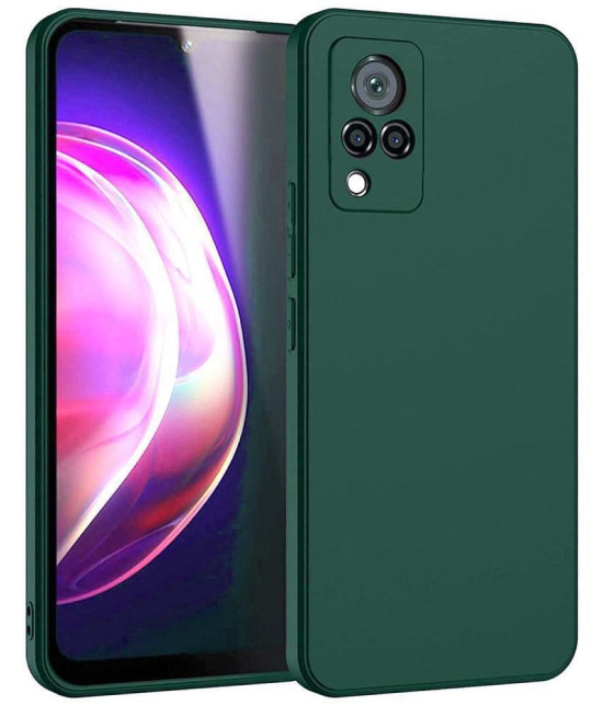 Case Vault Covers Silicon Soft cases Compatible For Silicon Vivo V21 5G ( Pack of 1 ) - Green