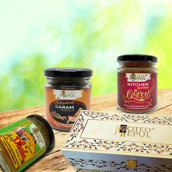 Gift Box - Kitchen Queen Masala, Garam Masala, Dhaba Masala