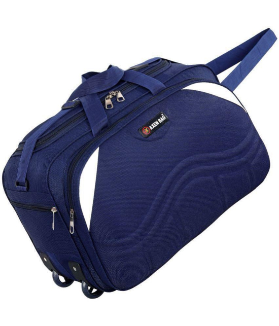 AXEN BAGS - Blue Polyester Duffle Trolley - Onesize