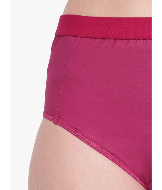 Bruchi Club - Wine Net/Mesh Solid Women's Boy Shorts ( Pack of 1 ) - None