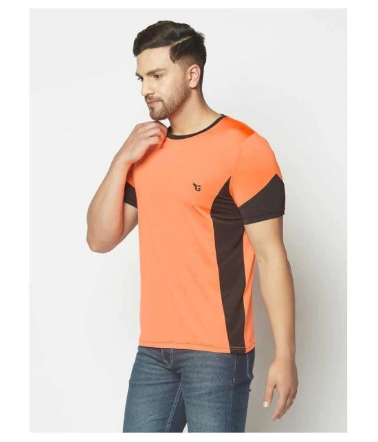 Glito - Orange Polyester Regular Fit Mens Sports T-Shirt ( Pack of 1 ) - None