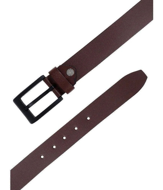 Loopa - Brown 100% Leather Mens Formal Belt ( Pack of 1 ) - None