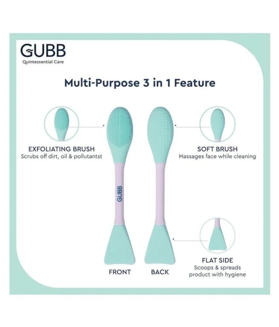 Gubb Multipurpose Face Brush For Massage, Exfoliation & Face Pack Application Synthetic Face Contour Brush 1 Pcs 70 g