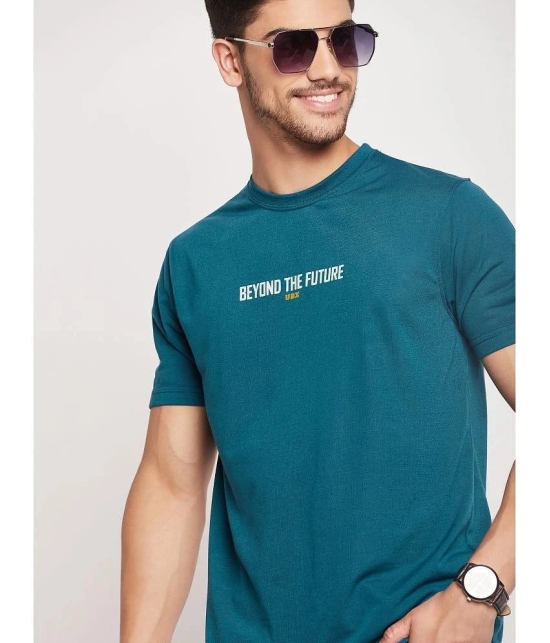 UBX - Teal Cotton Blend Regular Fit Mens T-Shirt ( Pack of 3 ) - None