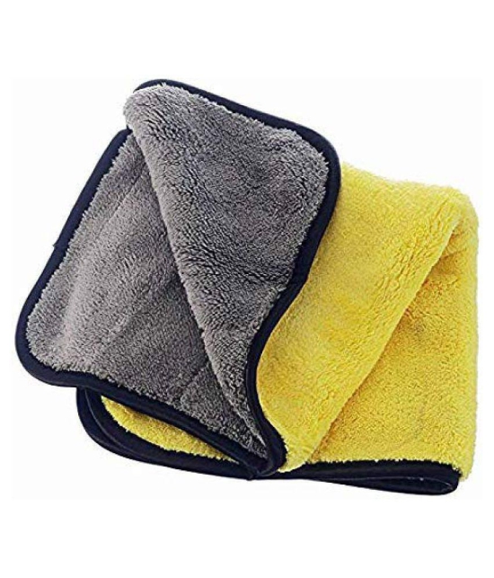 HOMETALES 600 GSM Microfiber Car & Bike Cleaning Cloth For Automobile Car accessories - Assorted ( Pack of 1 ) 40x40 cms