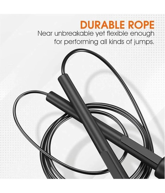 Black Skipping Rope ( Pack of 1 ) - Black