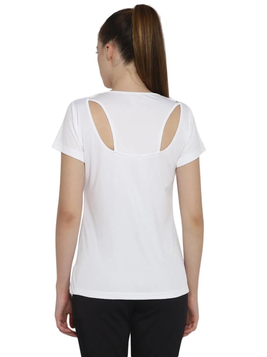 WMN POL PT HS TEE-S / White