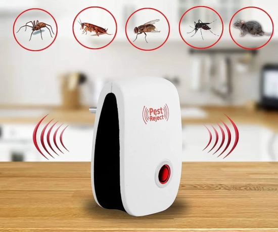 URBAN CREW  Ultrasonic Pest Repeller to Repel Rats, Cockroach, Mosquito, Home Pest & Rodent Repelling Aid for Mosquito, Cockroaches, Ants Spider Insect Pest Control Electric Pest Repelling 1 PC