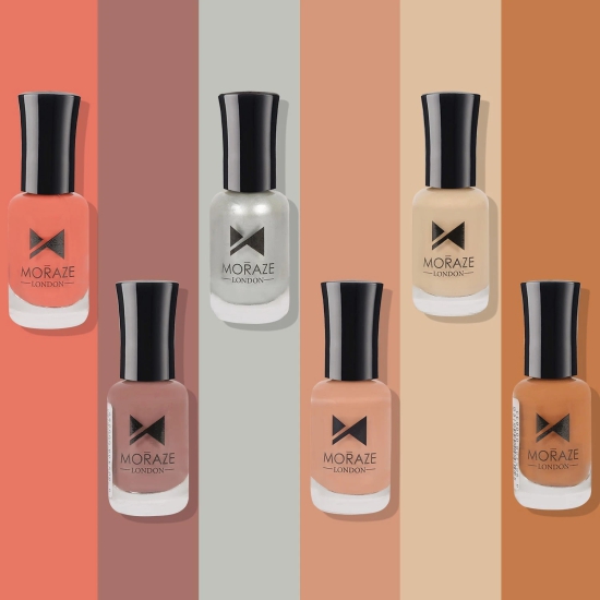 MZ pack of 6 Nude nail Polish-MZ pack of 6 Nude nail Polish