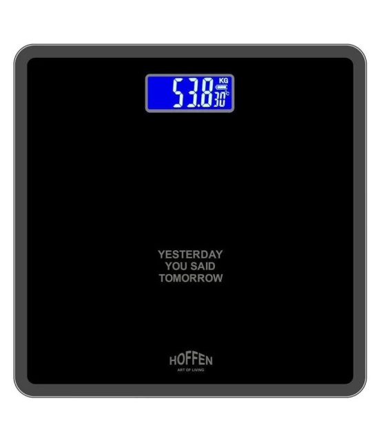 HOFFEN Hoffen Electronic Digital LCD Personal Health Body Fitness Weighing Scale  HO-18 Black