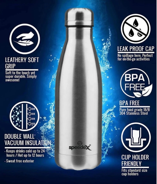 Speedex Hot & Cold Bottle Steel Flask - 1000 ml - Silver