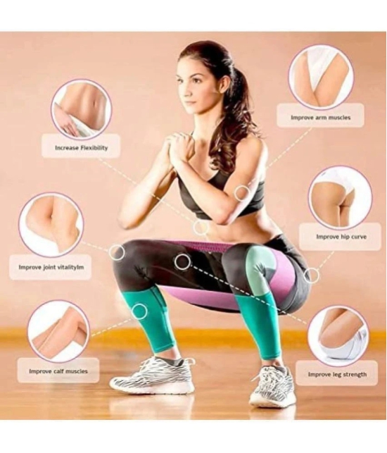 Resistance Bands for Workout Resistant Band for Exercise Set Stretching Heavy Home Gym Fabric Booty  Thighs Hip Legs Men Women, Pack of 1 - Multi Color