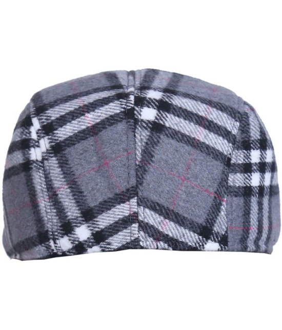 Zacharias Grey Woollen Mens Cap ( Pack of 1 ) - Grey