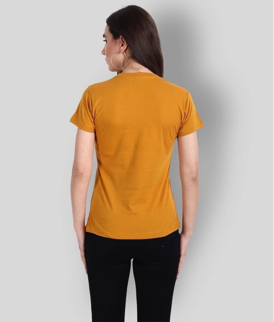 Fabflee Cotton Yellow T-Shirts - Single - M