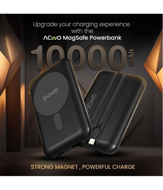 ACwO 10000 -mAh 22.5W Li-Ion Power Bank - Black