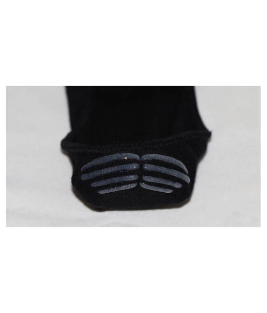 Loafer Socks with Anti-Slip Silicon Black color for men & women Pack of 3 - None