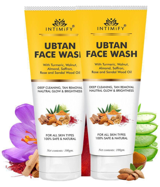 Intimify Ubtan Face Wash, face wash, anti aging face wash, skin brightening face wash, 100 gm