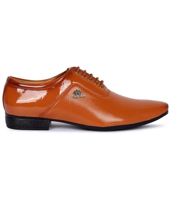 Aadi Tan Mens Oxford Formal Shoes - None