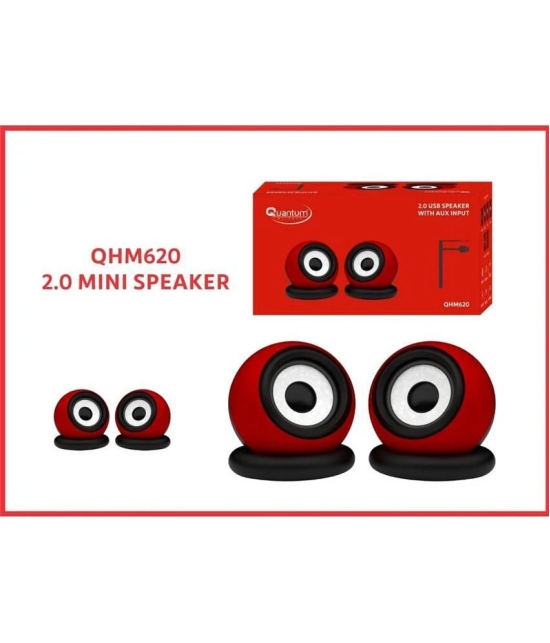 Quantum 620 2.0 Speakers - Red - Red