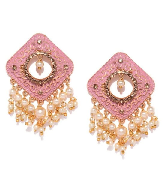 Sukkhi - Golden Drop Earrings ( Pack of 1 ) - Golden