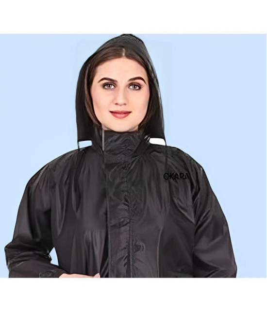 PPTHEFASHIONHUB Long Raincoat - Black - None