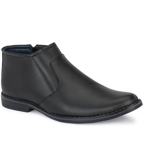 Leeport - Black Mens Formal Boots - None