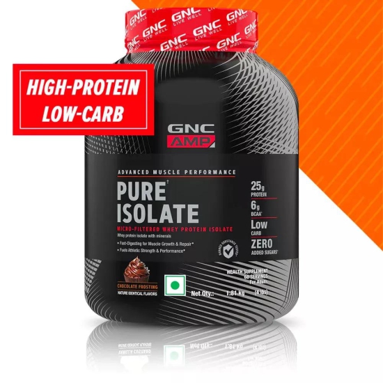 GNC AMP Pure Isolate Powder-3.2 Kg / Vanilla Custard