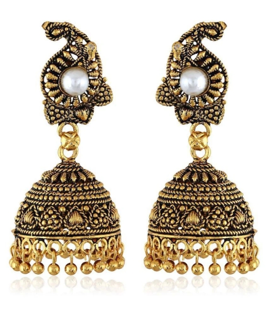 Vighanaharta Antique Finish alloy Jhumki Earring for Women and Girls - Multi Color