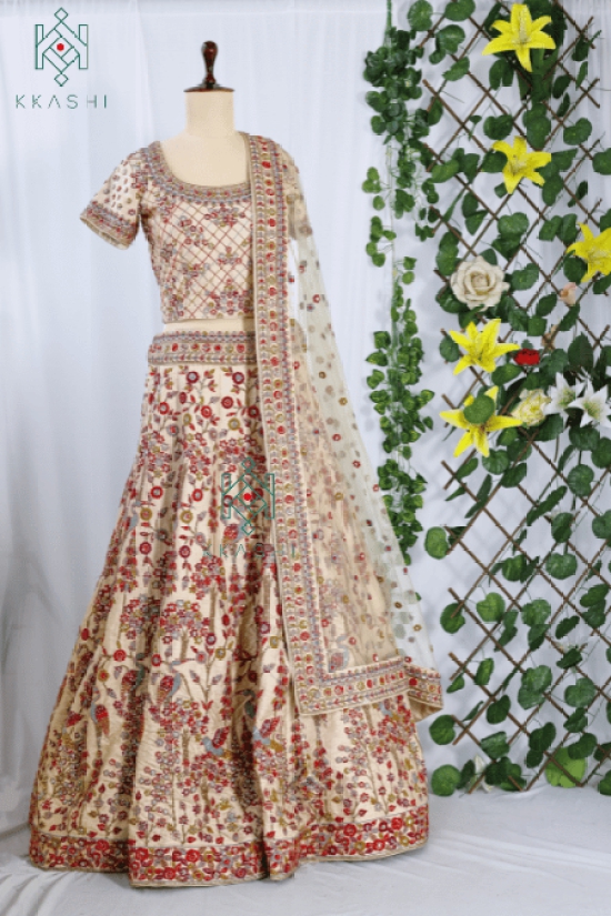 Kkashi Beige Lehenga