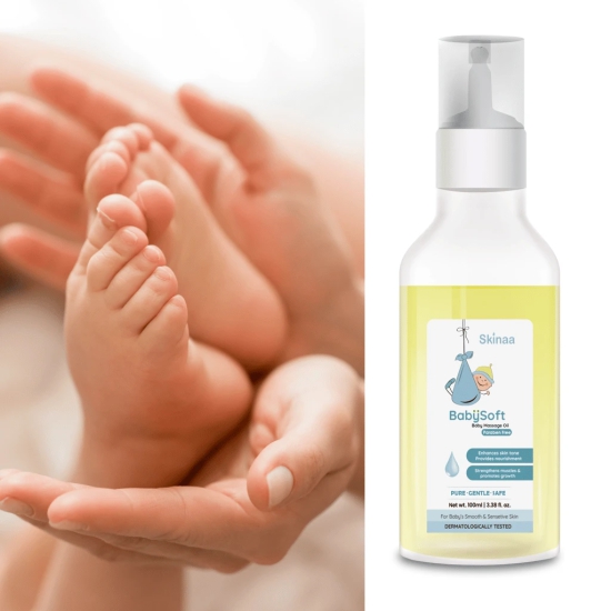 Skinaa Babysoft Baby Massage Oil Recommended For Nourishing And Strengthening BabyS Skin