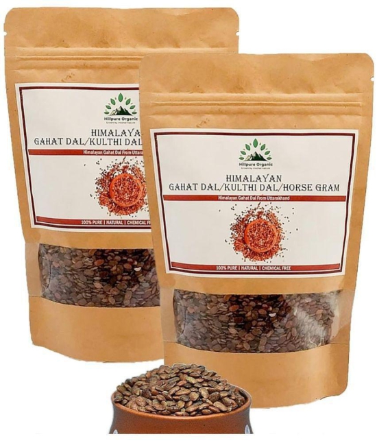 Hillpure Organic Gahat Dal | Horse Gram | Kulthi dal 500 gm Pack of 2