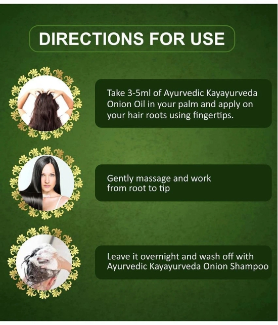 KAYAYURVEDA Anti Hair Fall Onion Oil 200 ml ( Pack of 2 )