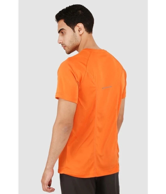 Dida Orange Polyester Regular Fit Mens Sports T-Shirt ( Pack of 1 ) - None