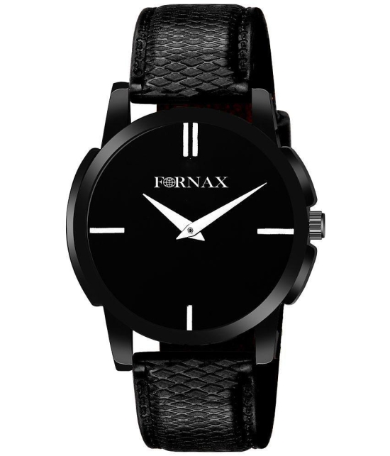 FORNAX - Black Silicon Analog Mens Watch