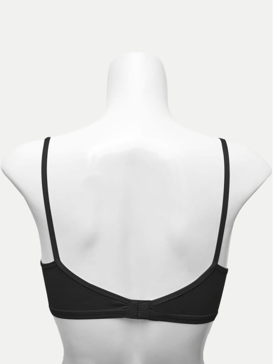 Women Flower Bra - Black Color