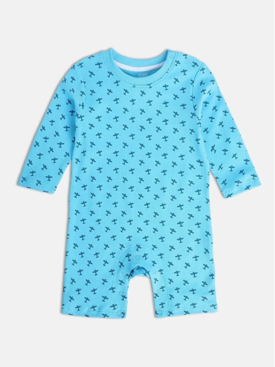 miniklub Multicolor Cotton Rompers For Baby Boy ( Pack of 2 ) - None