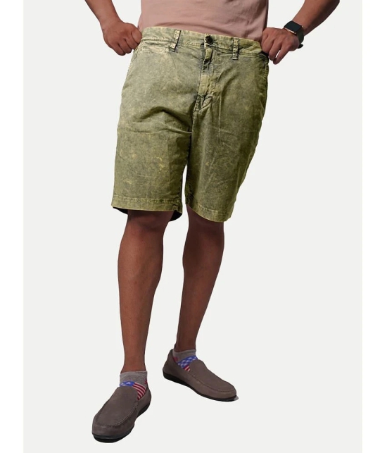 Radprix Green Cotton Mens Chino Shorts ( Pack of 1 ) - None