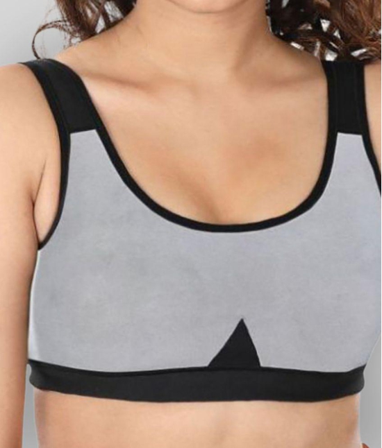 Dermawear - Multi Color Poly Cotton Lightly Padded Women's Sports Bra ( ) - 3XL