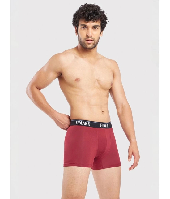 Fuaark Maroon Ultra Soft Modal Modal Mens Trunks ( Pack of 1 ) - None