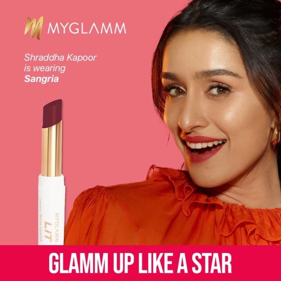 MyGlamm SUPERFOODS Kajal + LIT Creamy Matte Lipstick