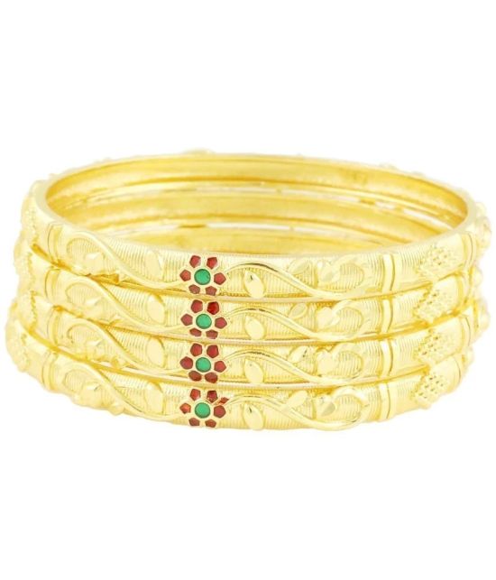 Bhagya Lakshmi - Gold Bangle Set ( Pack of 1 ) - None