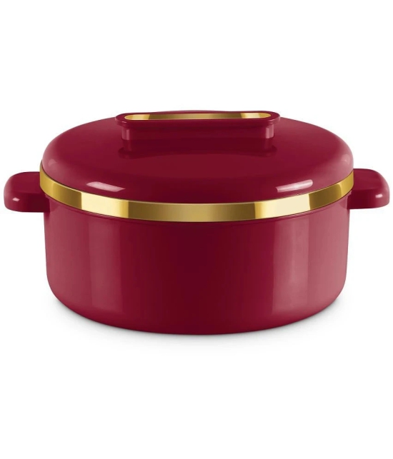 Milton Curve 1500 Inner Stainless Steel Casserole, 1300 ml, Maroon - Maroon