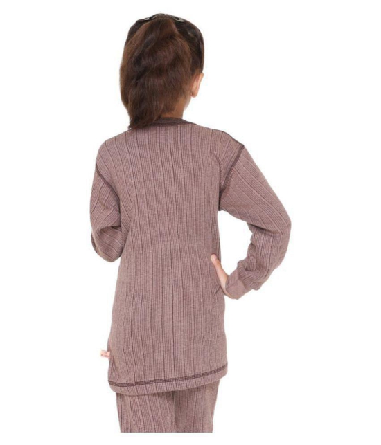 Vimal Jonney Coffee Cotton Blend Thermal Tops - 5-6 Years