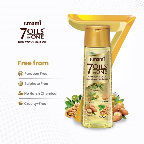 Emami 7 Oils In One Non Sticky Hair Oil 500ml